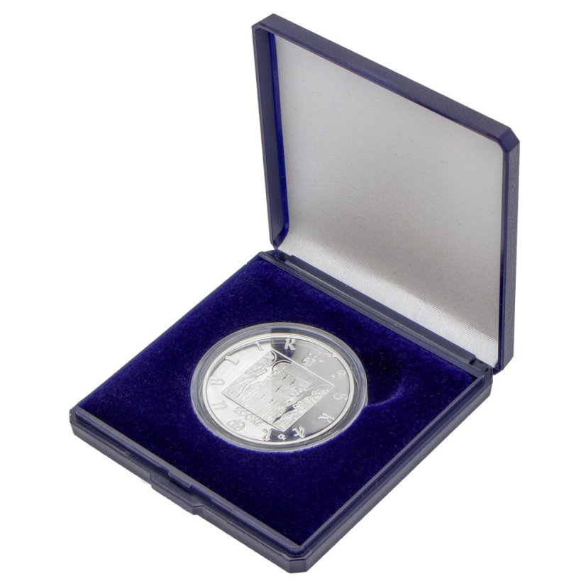 Sestrojení Staroměstského orloje 600. výročí, 200 Kč, emise ČNB 2010, mince v etuji