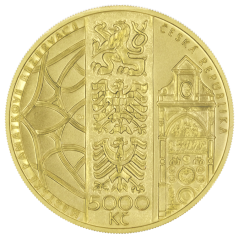 5000 Kč zlatá mince MPR Olomouc, rub - standard, 2024