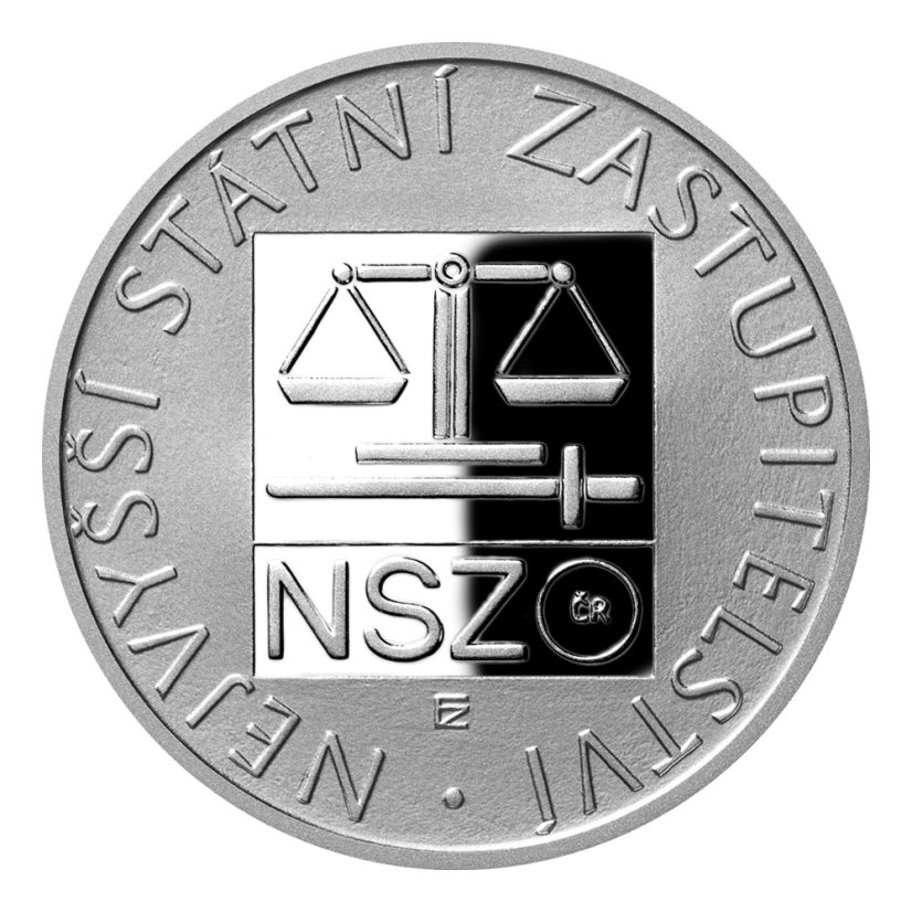 100 Kč Nejvyšší státní zastupitelství  NSZ, rub, proof, emise ČNB 2024