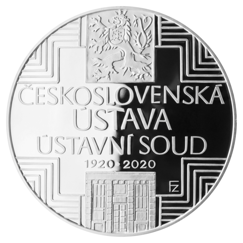 500 Kč Schválení československé ústavy a vzniku Ústavního soudu Československé republiky 100. výročí, rub - proof, 2020
