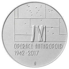 Stříbrná mince 200 Kč Operace Anthropoid 75. výročí 2017 standard