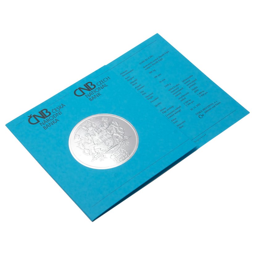 10000 Kč Založení velké Prahy 1 kg, katalogová karta, 2021