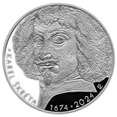 Karel Škréta - 350 výročí úmrtí, proof - rub - emise ČNB 2024