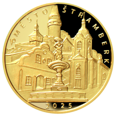 5000 Kč zlatá mince MPR Štramberk, rub, proof, 2025