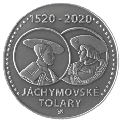 Stříbrná mince 200 Kč Zahájení ražby jáchymovských tolarů 500. výročí 2020 standard