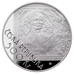 Stříbrná mince 500 Kč Zahájení vydávání československých platidel 100. výročí 2019 proof