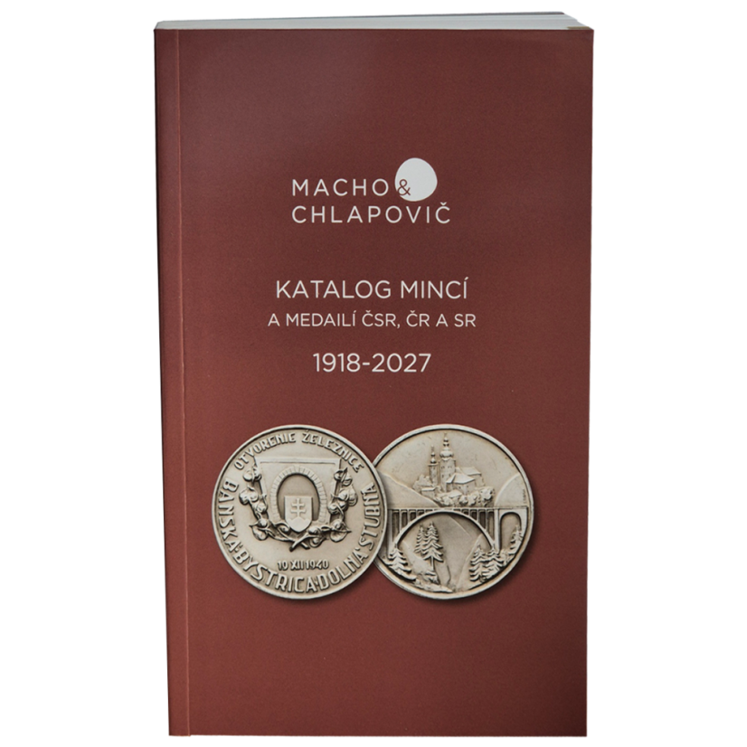 Katalog mincí a medailí ČSR, ČR a SR 1918-2027, vydavatel Macho & Chlapovič
