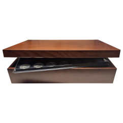 Luxusní dřevěná kazeta na stříbrné mince ČNB od roku 1993