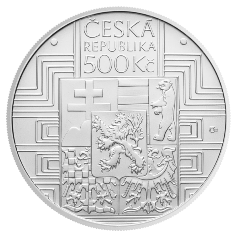 500 Kč Schválení československé ústavy a vzniku Ústavního soudu Československé republiky 100. výročí, líc - standard, 2020