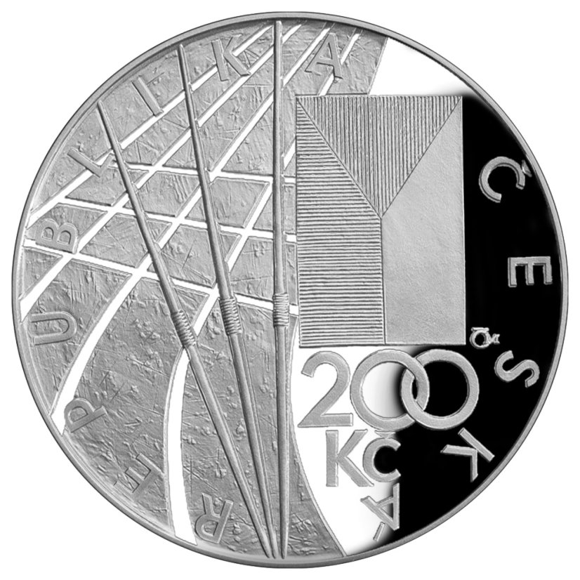 Dana a Emil Zátopkovi, 100. výročí narození, ČNB 2022, lícní strana, proof