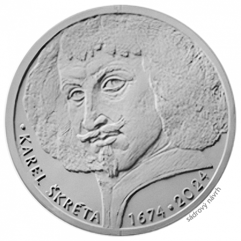 Stříbrná mince 200 Kč Karel Škréta 350. výročí úmrtí 2024 standard