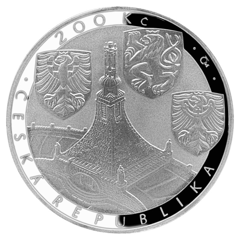 Bitva u Slavkova 200. výročí, 200 Kč, emise ČNB 2005, lícní strana