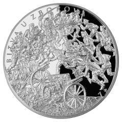 Stříbrná mince 500 Kč Bitva u Zborova 100. výročí 2017 proof