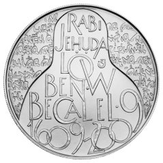 Rabi Jehuda Löw - 400. výročí úmrtí , standard - rub - emise ČNB 2009