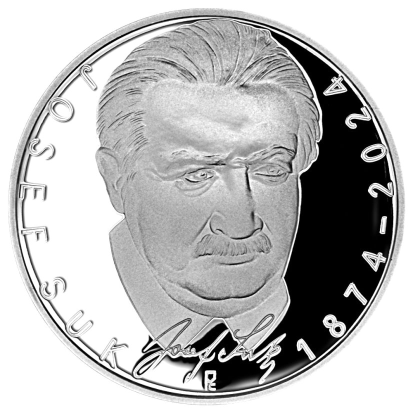 200 Kč Josef Suk 150. výročí narození, rub - proof, 2024