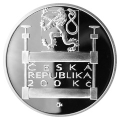 Stříbrná mince 200 Kč Založení Sdružení českých umělců a grafiků Hollar 100. výročí 2017 proof