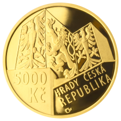 Zlatá mince 5000 Kč Hrad Buchlov 2020 proof