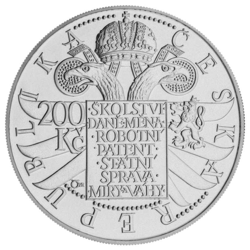 Marie Terezie 300. výročí narození, 200 Kč, ČNB 2017, lícní strana, standard