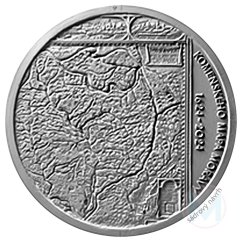 Stříbrná mince 200 Kč Vydání Komenského mapy Moravy 400. výročí 2024 proof