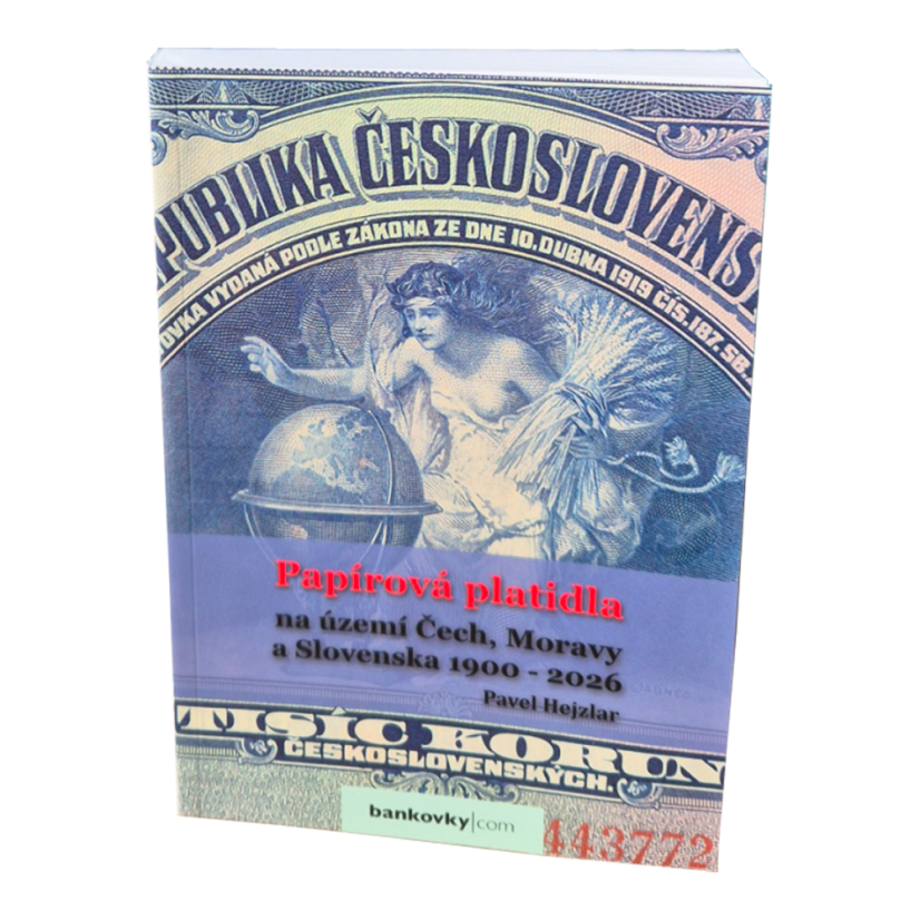 Papírová platidla na území Čech, Moravy a Slovenska 1900-2026, bankovky.com