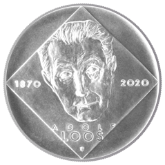 Stříbrná mince 200 Kč Adolf Loos 150. výročí narození 2020 standard
