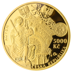 Zlatá mince 5000 Kč Hrad Bečov nad Teplou 2020 proof