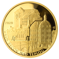 Zlatá mince 5000 Kč Hrad Bečov nad Teplou 2020 proof