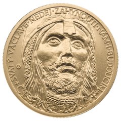 Obchodní mince jednodukát Sv. Václav, rub, emise 2024