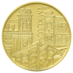 5000 Kč zlatá mince MPR Mikulov, rub - standard, 2022