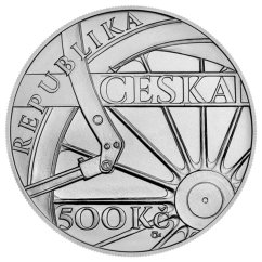 500 Kč Lokomotiva Škoda 498 Albatros, líc - standard, 2021 500 Kč Lokomotiva Škoda 498 Albatros, líc - standard, 2021