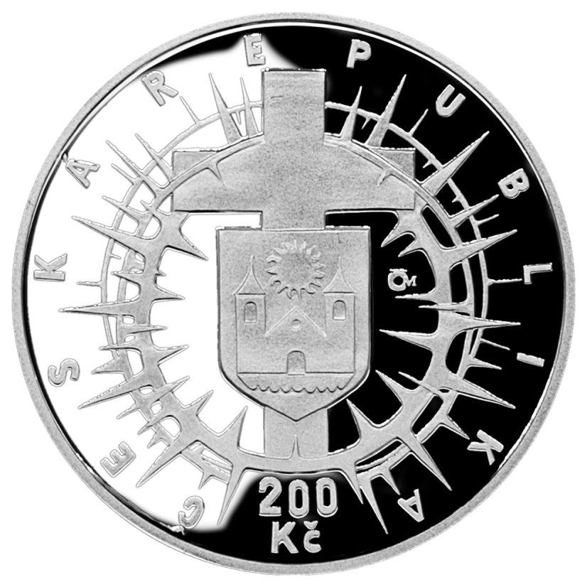 200 Kč J. K. Matocha arcibiskupem olomouckým 75. výročí, líc - proof, 2023